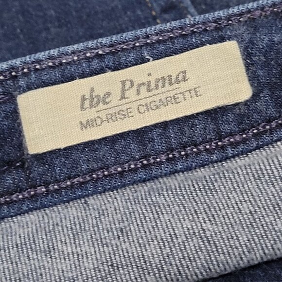 AG Adriano Goldschmied Prima Mid Rise Cigarette Jeans Womens 27 Skinny Denim - Picture 4 of 6